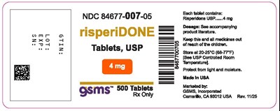 84677-007-05lb (Risperidone 4 mg)
